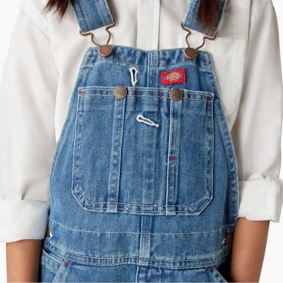 Dickies Kids Denim Overalls, M (10/12), MSRP $40 - Picture 4 of 13